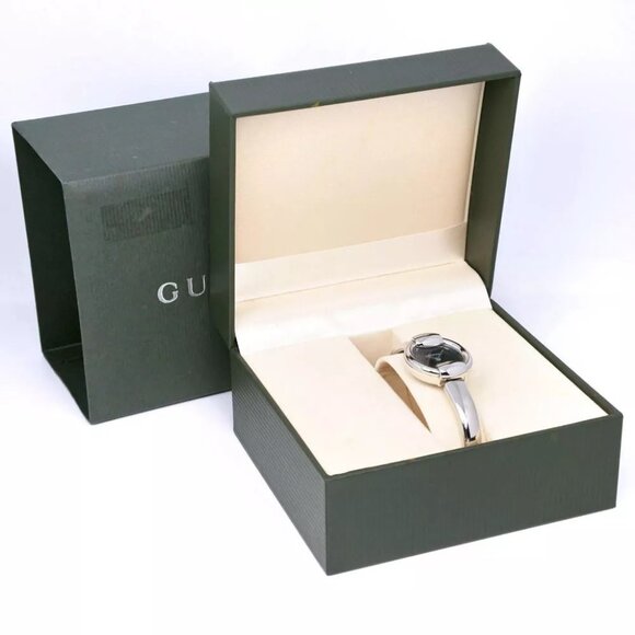 GUCCI Watches 1400L blackDial Stainless Steel Quartz Analog display Women - Picture 9 of 14